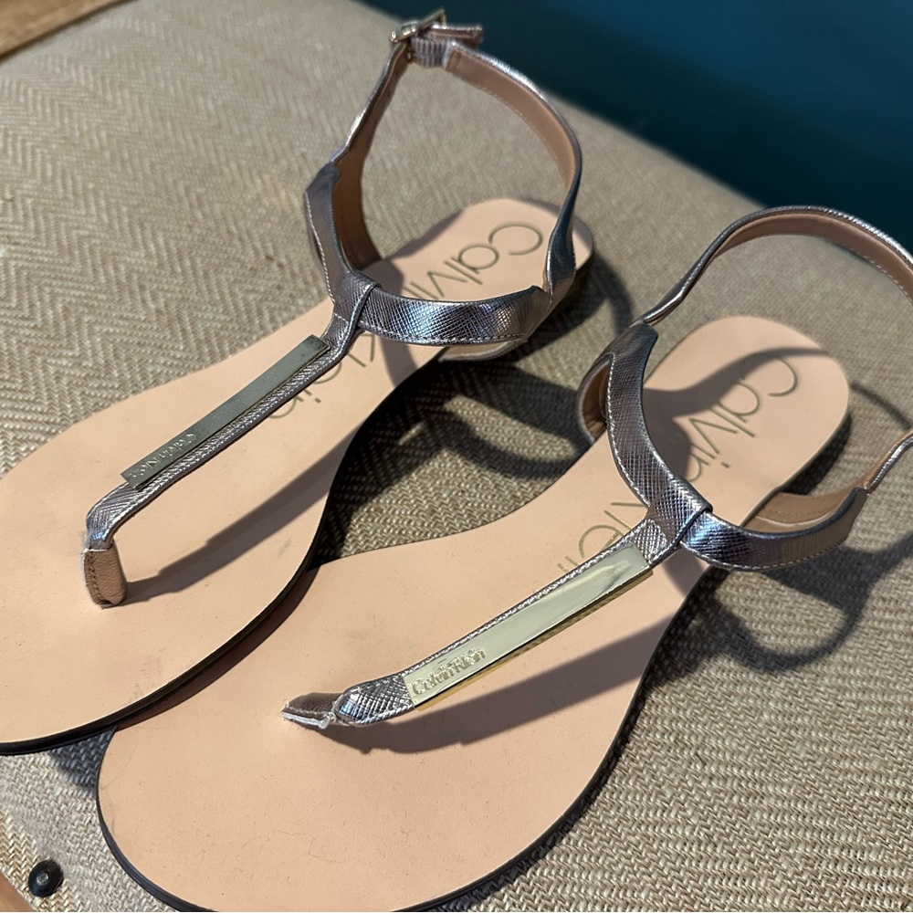 Calvin Klein Gold Sandals